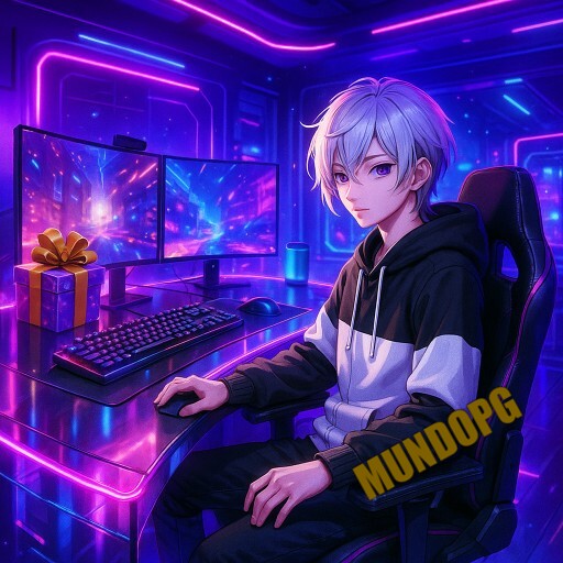 Imagem promocional da MUNDOPG mostrando a plataforma e suas vantagens