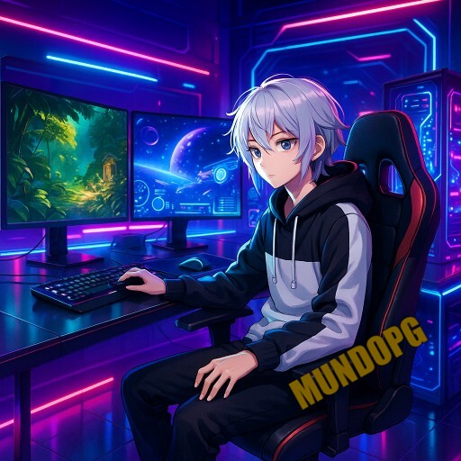 Imagem promocional da MUNDOPG com dealers ao vivo e jogos em alta definição