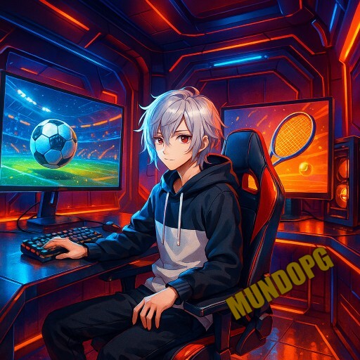 Imagem promocional da MUNDOPG mostrando a plataforma e suas vantagens