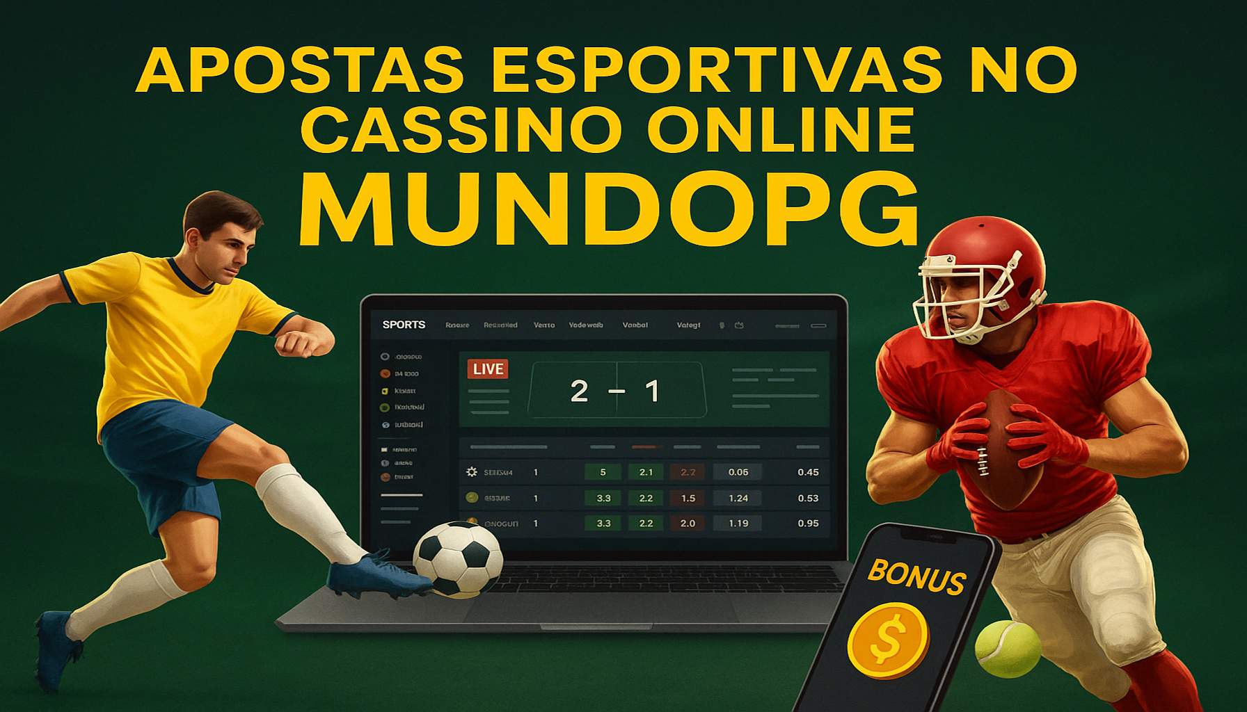 Aposte em apostas esportivas no cassino online MUNDOPG