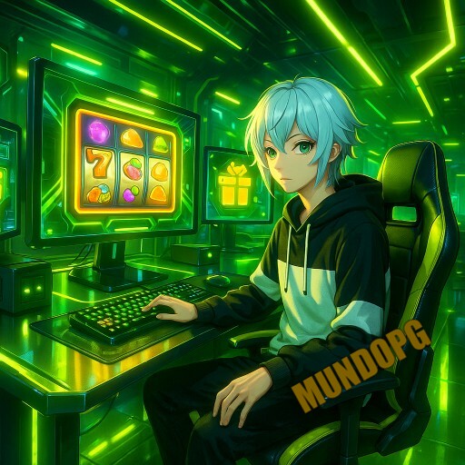 Imagem promocional da MUNDOPG mostrando a plataforma e suas vantagens