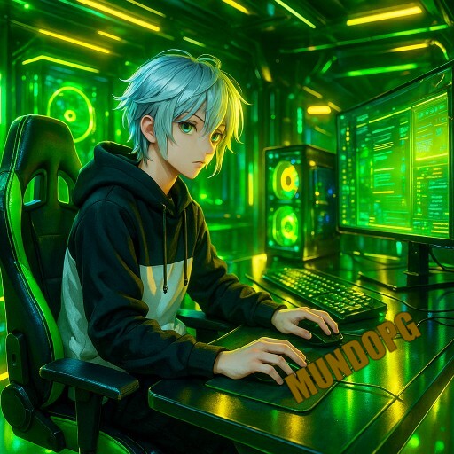 Imagem promocional da MUNDOPG mostrando a plataforma e suas vantagens