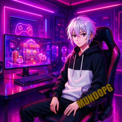 Imagem promocional da MUNDOPG destacando a plataforma e seus recursos